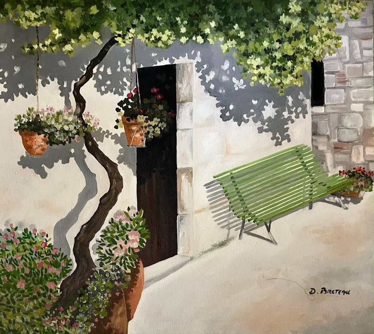 Le Banc Vert, 2019 — Oil on canvas