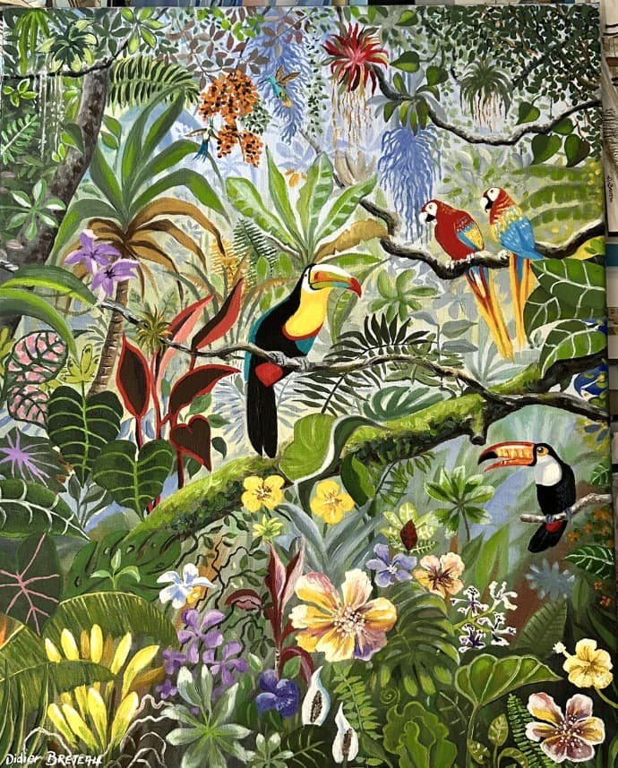 La Jungle aux Toucans, 2019 — Oil on canvas