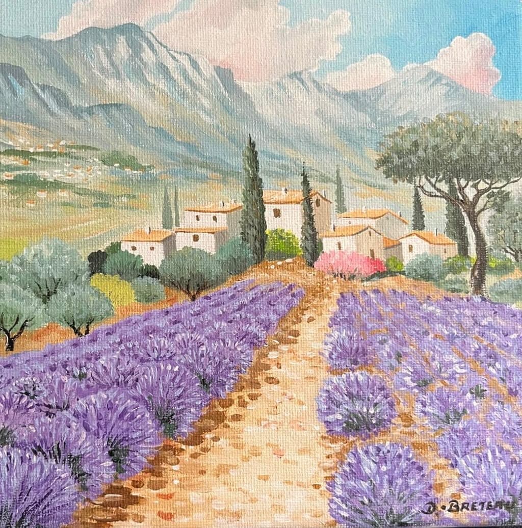 Le Chemin des Lavandes, 2016 — Acrylic on canvas